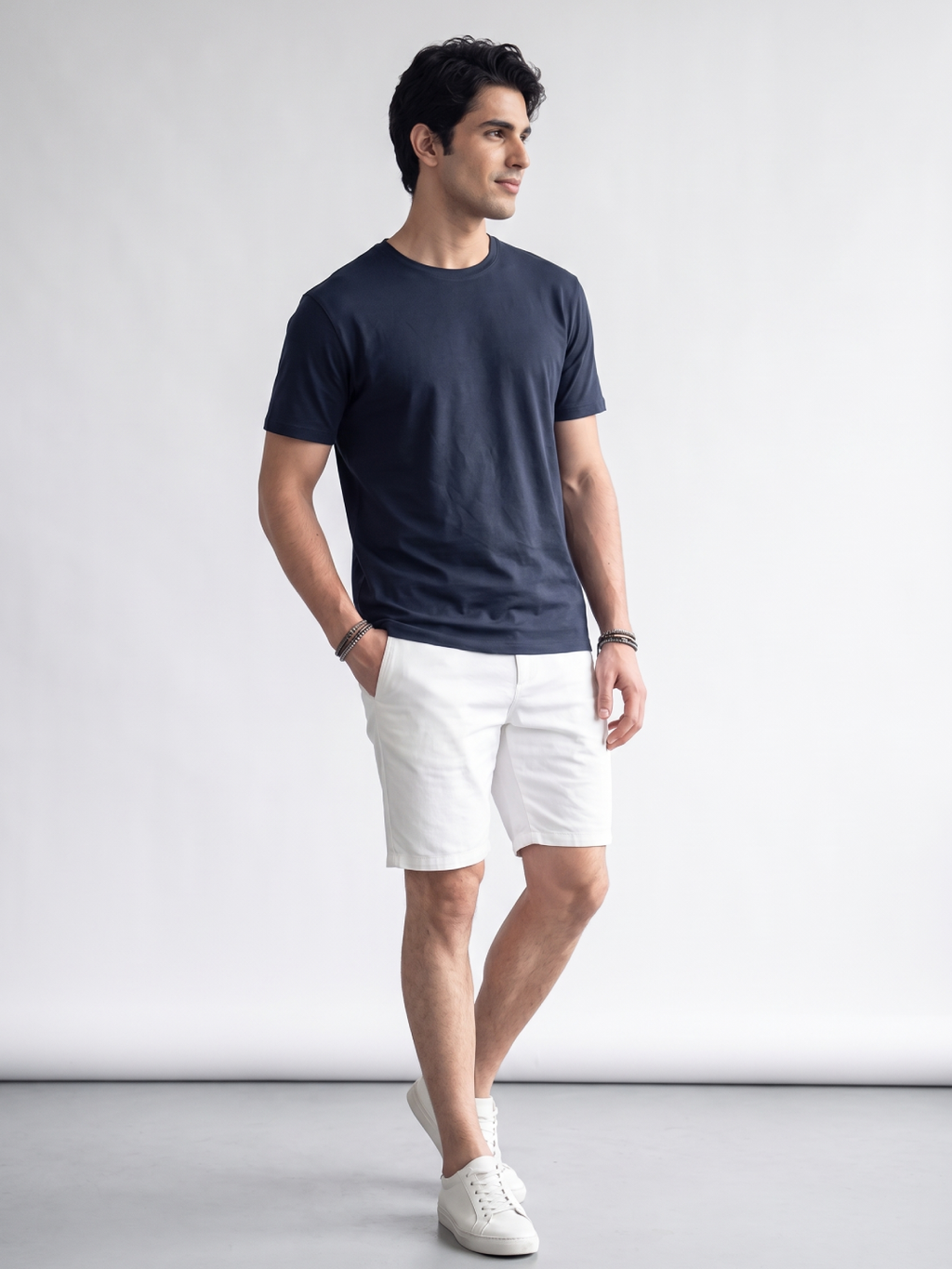 Men's Bamboo Regular Fit Tshirt Navy