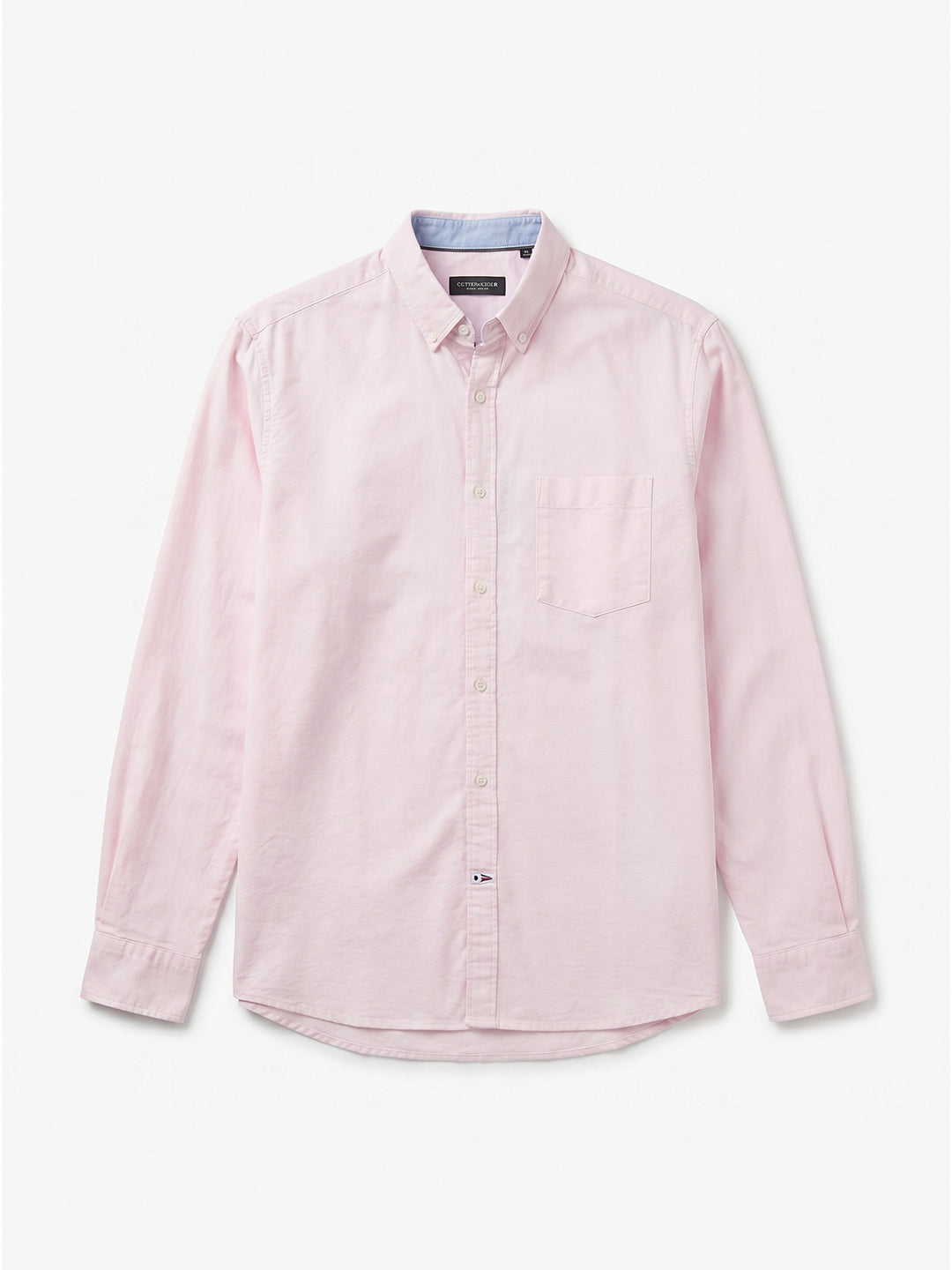 Men's Pink 100% Cotton Regular Fit Shirt