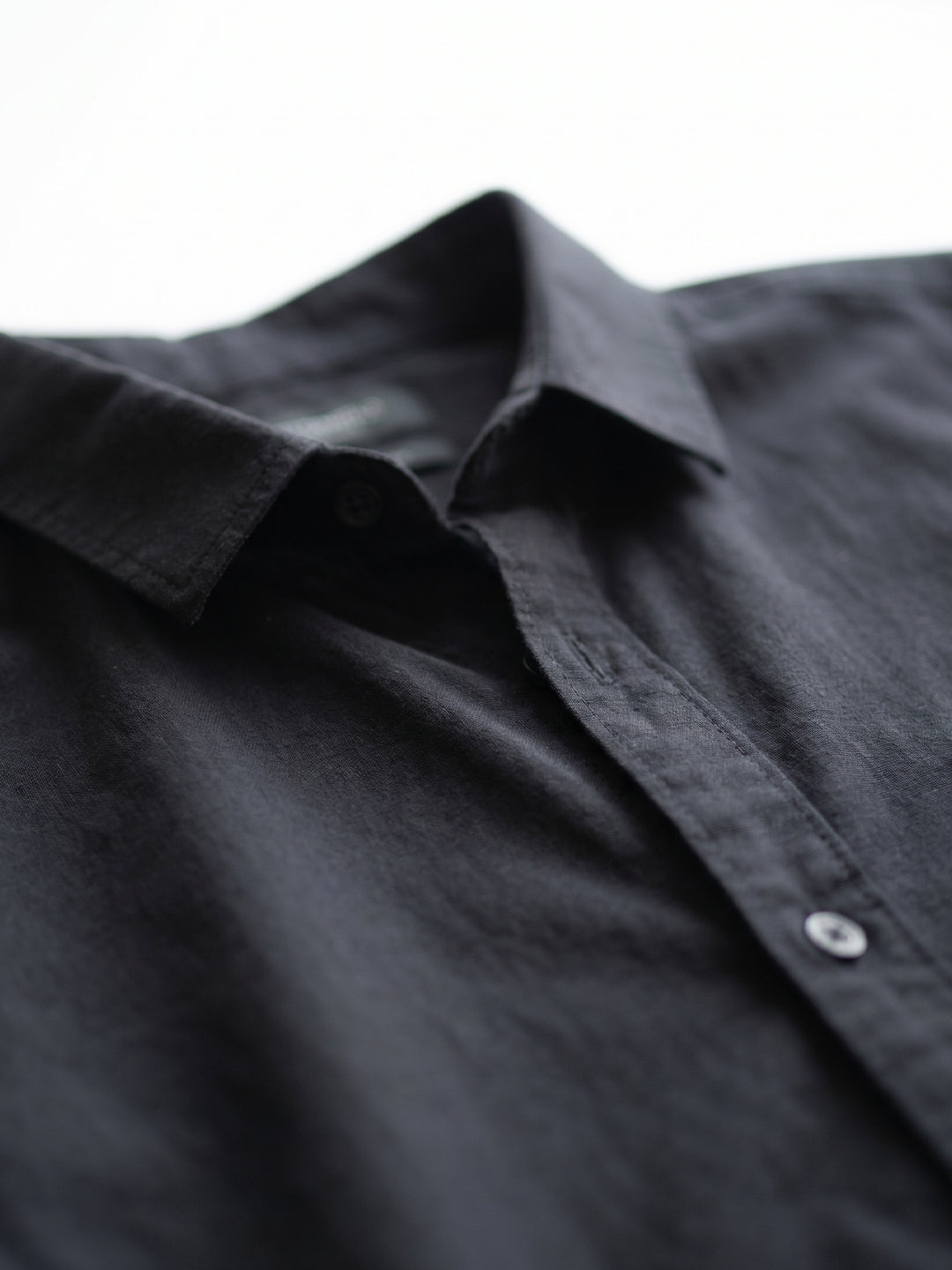 Men's Black 100% Cotton Regular Fit Shirt