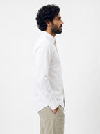 Men's 100% Cotton Regular Fit Regular Collar Shirt White