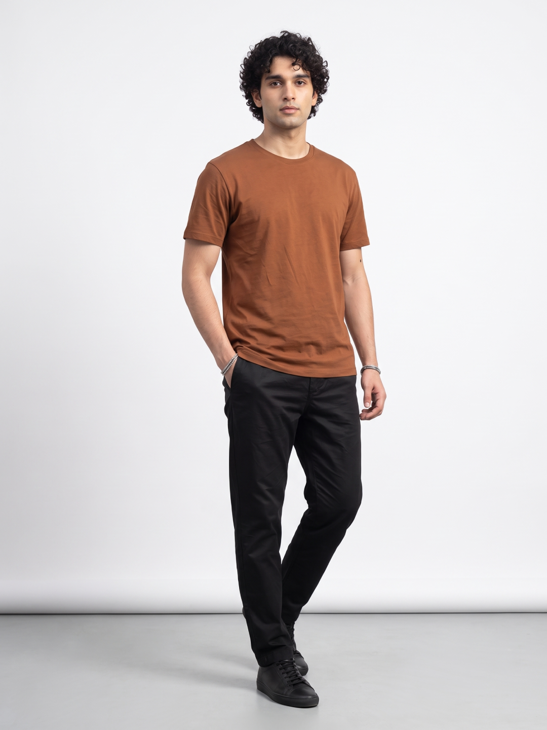 Men's Bamboo Regular Fit Tshirt Rust