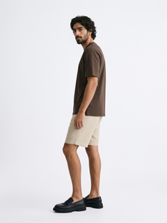 Men's Brown 100% Organic Cotton Regular Fit Tshirt