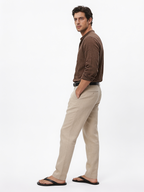 Men's Brown 100% Cotton Regular Fit Shirt