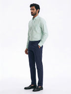 Men's Mint 100% Cotton Regular Fit Shirt