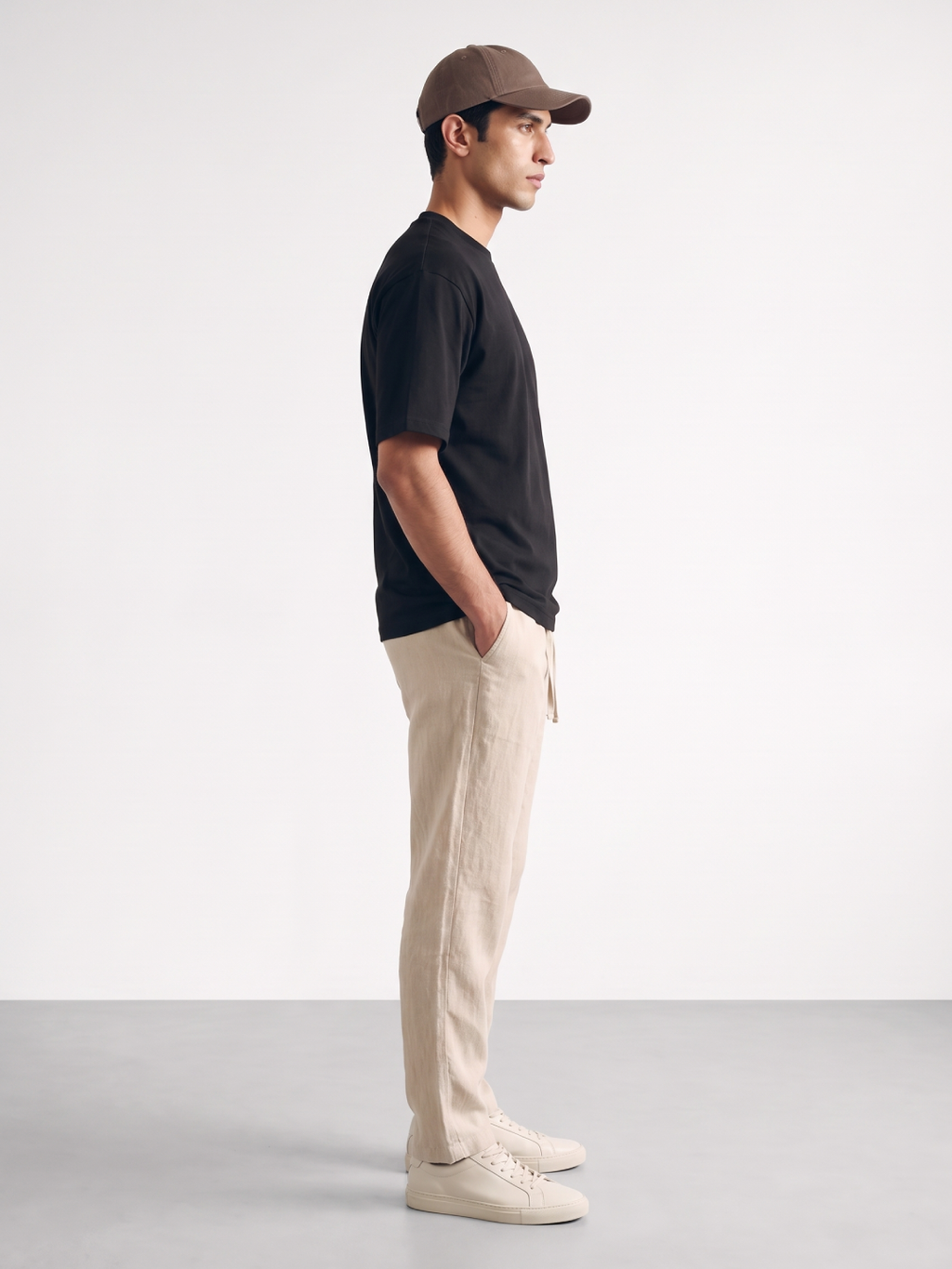 Men's 100% Cotton Relax Fit Tshirt Black