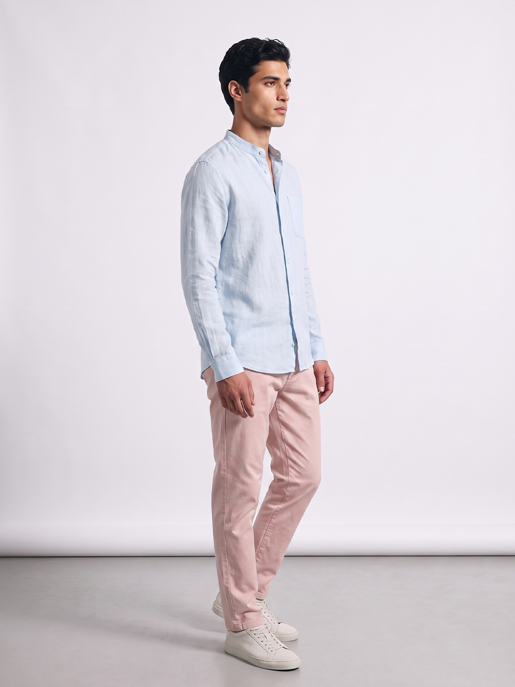 Men's Sky Tencel Linen Regular Fit Shirt