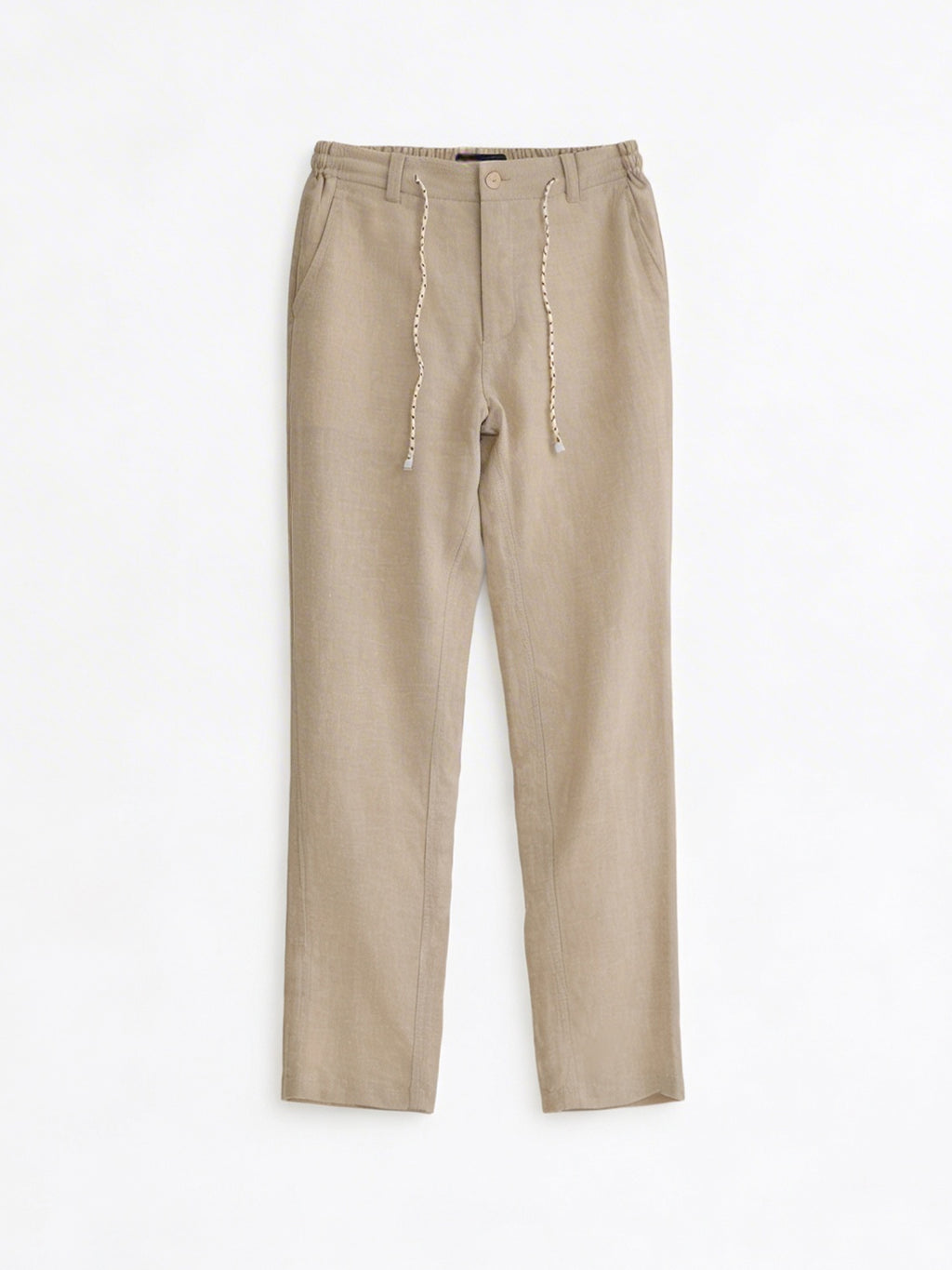 Men's Natural Cotton Linen Regular Fit Pant
