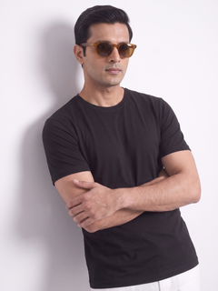 Men's Bamboo Regular Fit Tshirt Black