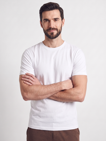 Men's Bamboo Regular Fit Tshirt White