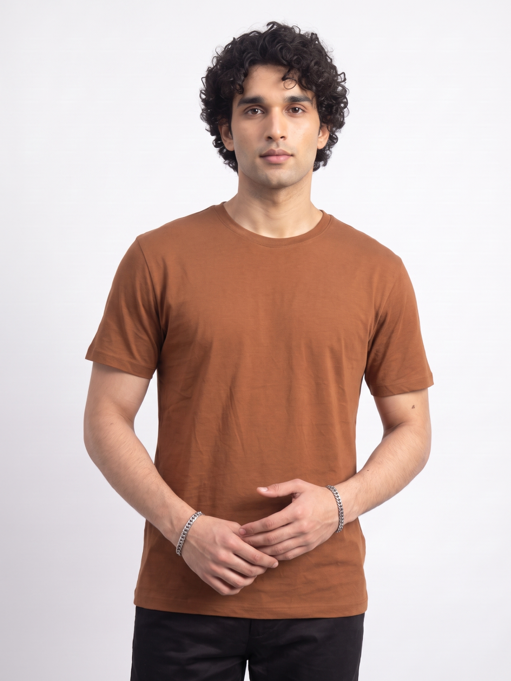 Men's Bamboo Regular Fit Tshirt Rust