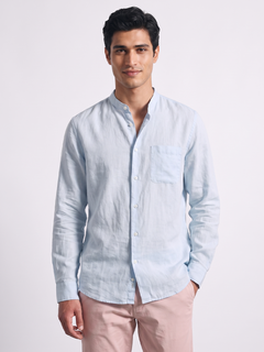 Men's Sky Tencel Linen Regular Fit Shirt