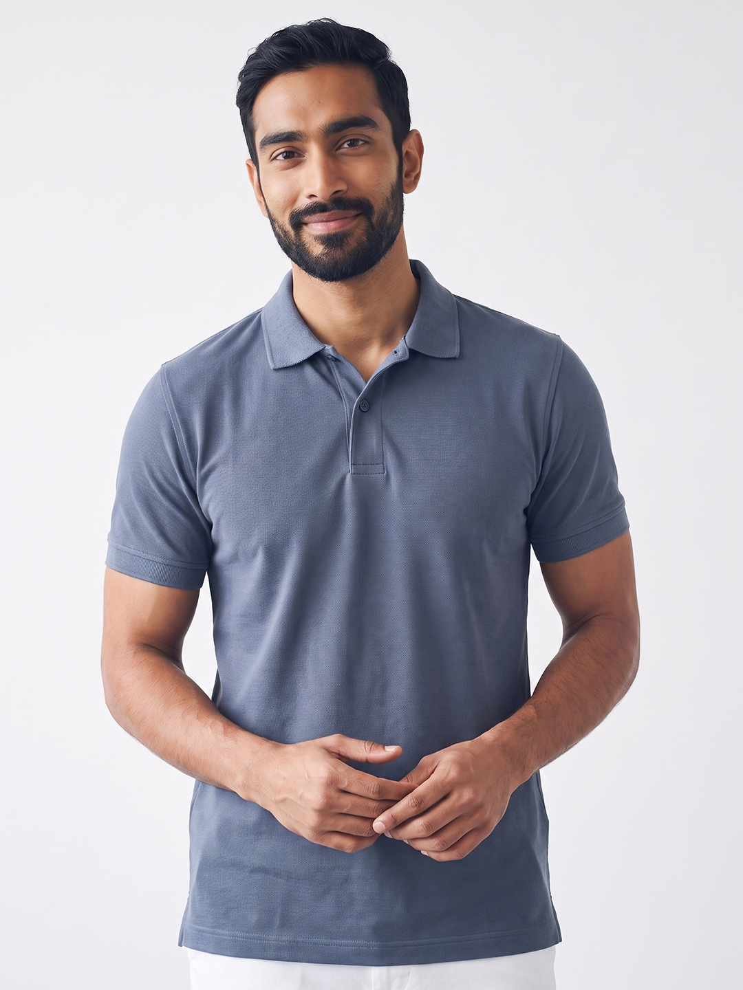 Men's 100% Organic Cotton Regular Fit Tshirt Blue