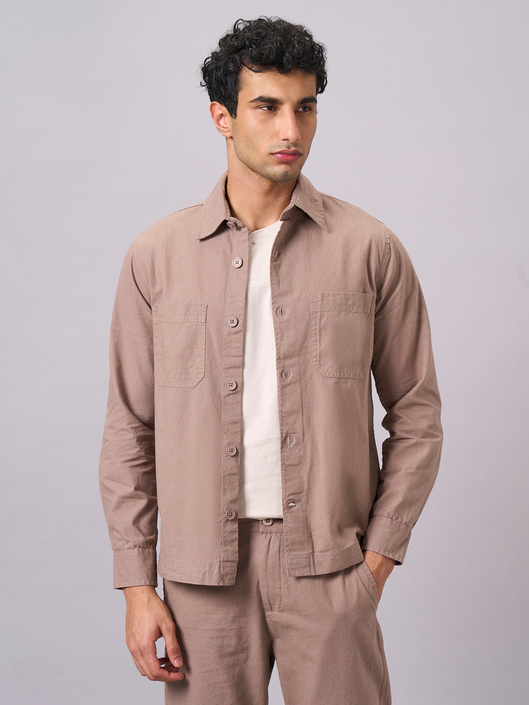 Men's Avenue Cotton Linen Regular Fit Jacket