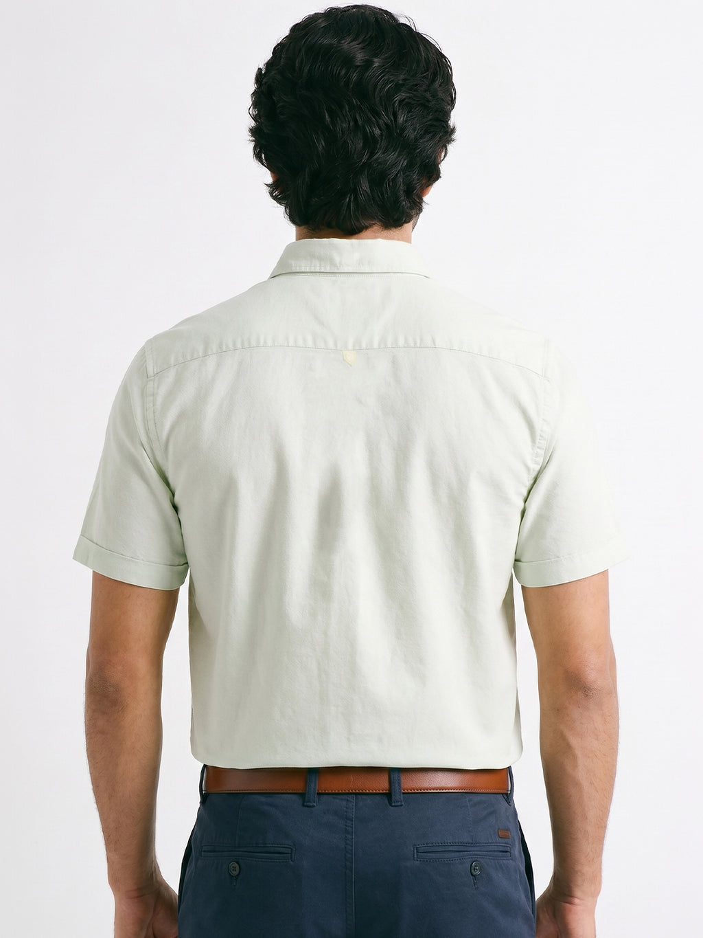 Men's Mint Oxford 100% Cotton Regular Fit Shirt