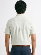 Men's Mint Oxford 100% Cotton Regular Fit Shirt