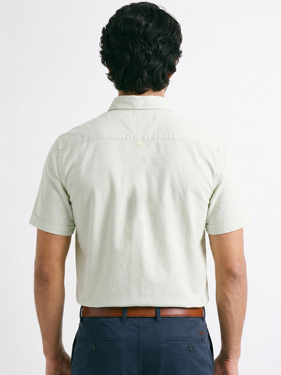 Men's Mint Oxford 100% Cotton Regular Fit Shirt