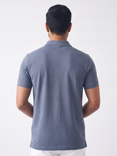 Men's 100% Organic Cotton Regular Fit Tshirt Blue