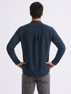 Men's Navy 100% Cotton Regular Fit Shirt