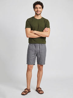 Men's Darkgreen Cotton Bamboo Elastane Regular Fit Tshirt