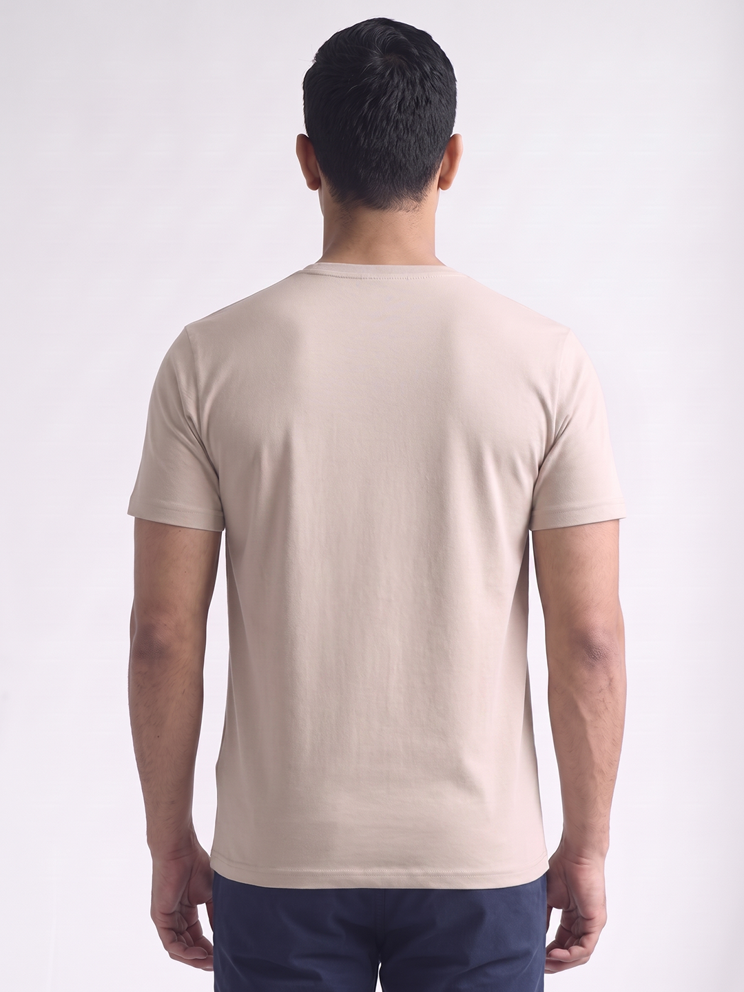 Men's 100% Organic Cotton Regular Fit Tshirt Sand