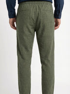 Men's Olive 1 100% Cotton Regular Fit Pant