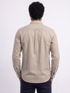 Men's 100% Cotton Regular Fit Shirt Sand