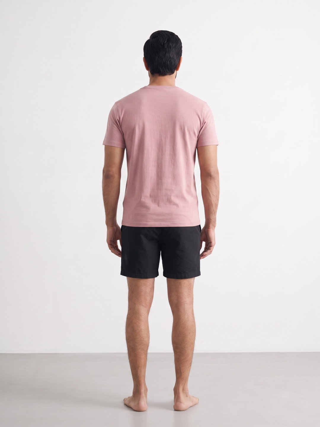 Men's Pink 100% Organic Cotton Regular Fit Tshirt