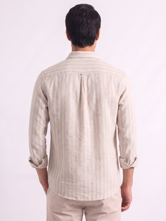 Men's Natural Linen Lyocell Regular Fit Shirt