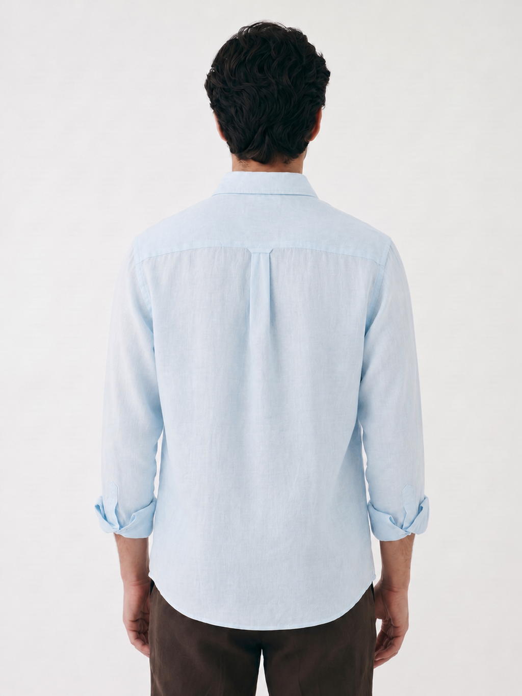 Men's Sky 100% Linen Regular Fit Shirt