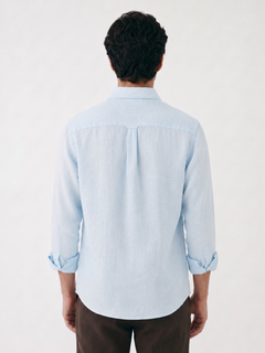 Men's Sky 100% Linen Regular Fit Shirt