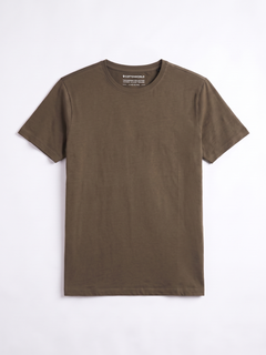 Men's Bamboo Regular Fit Tshirt Brown