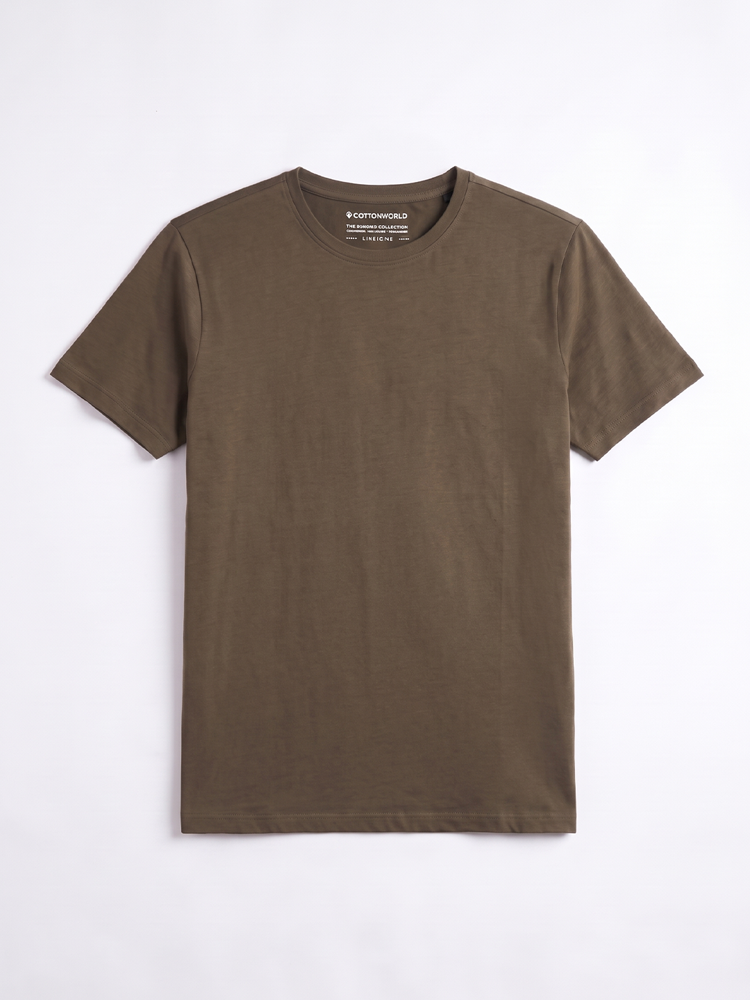 Men's Bamboo Regular Fit Tshirt Brown