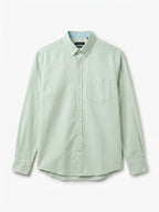 Men's Mint 100% Cotton Regular Fit Shirt