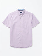 Men's Lilac Oxford 100% Cotton Regular Fit Shirt