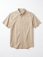 Men's Natural Oxford 100% Cotton Regular Fit Shirt