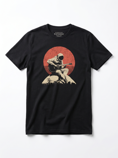 Men's Black 100% Organic Cotton Regular Fit Tshirt