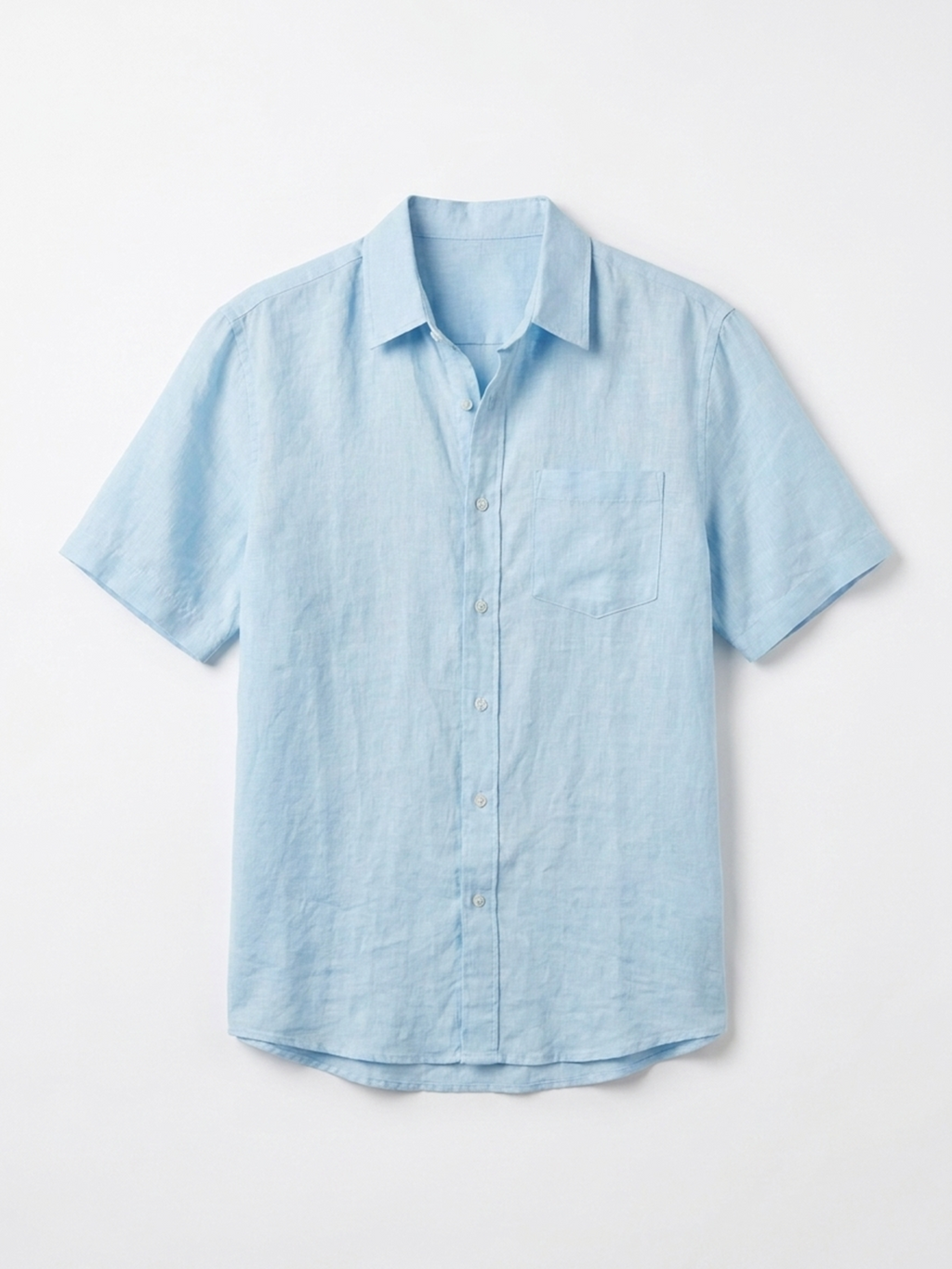 Men's Sky 100% Linen Regular Fit Shirt
