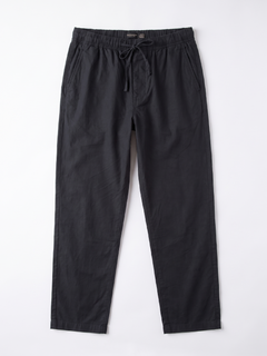 Men's Cotton Lycra Regular Fit Pocket Pants Black