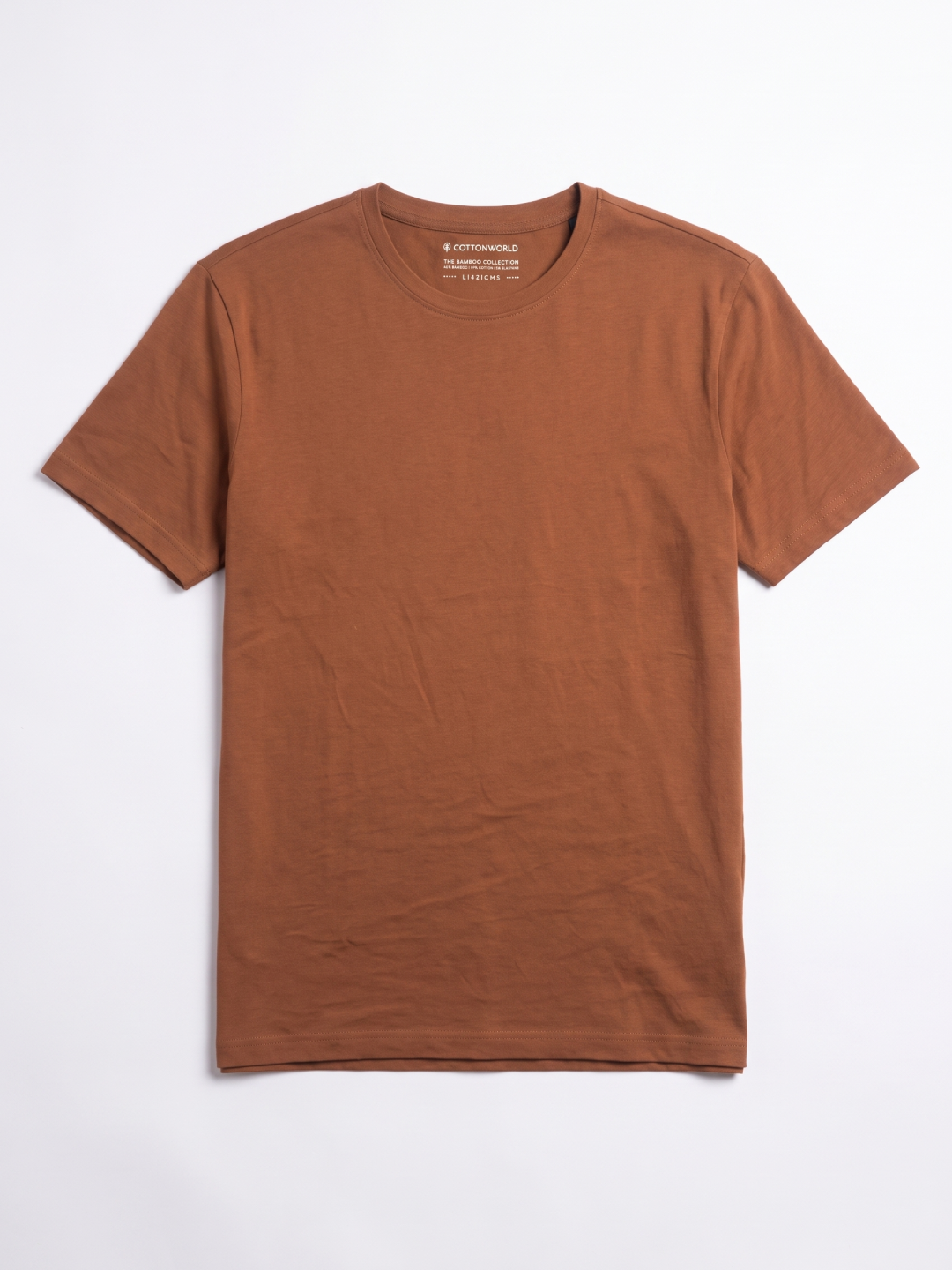 Men's Bamboo Regular Fit Tshirt Rust