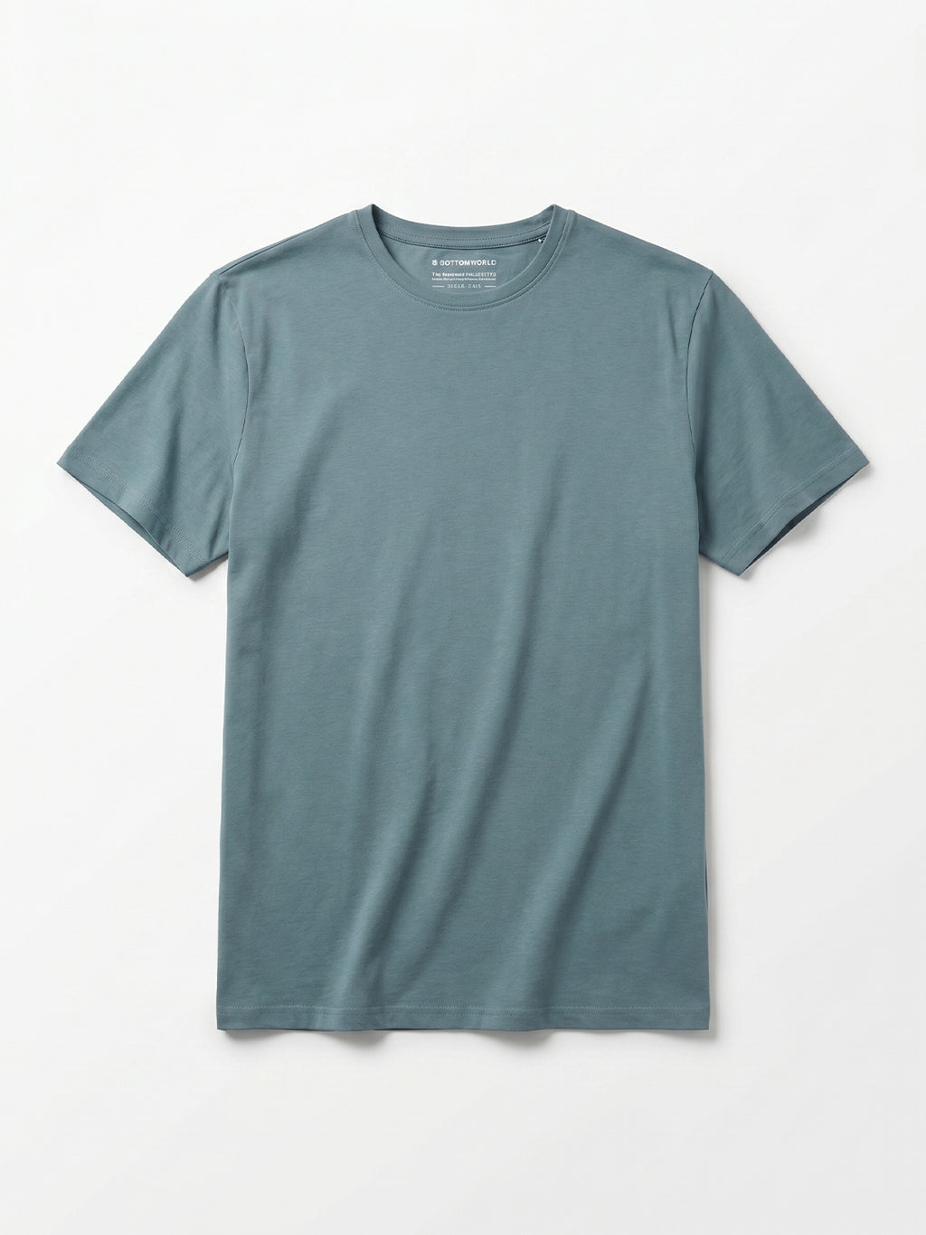 Men's Olive Cotton Bamboo Elastane Regular Fit Tshirt
