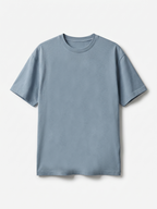 Men's Blue 100% Organic Cotton Regular Fit Tshirt