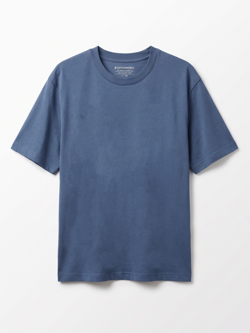 Men's 100% Cotton Relax Fit Tshirt Blue