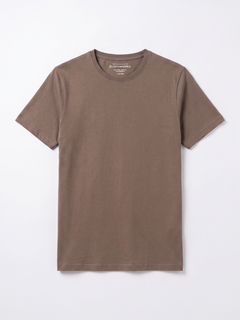 Men's Khaki 100% Organic Cotton Regular Fit Tshirt