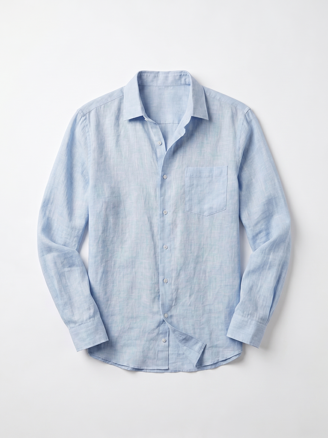 Men's Sky 100% Linen Regular Fit Shirt