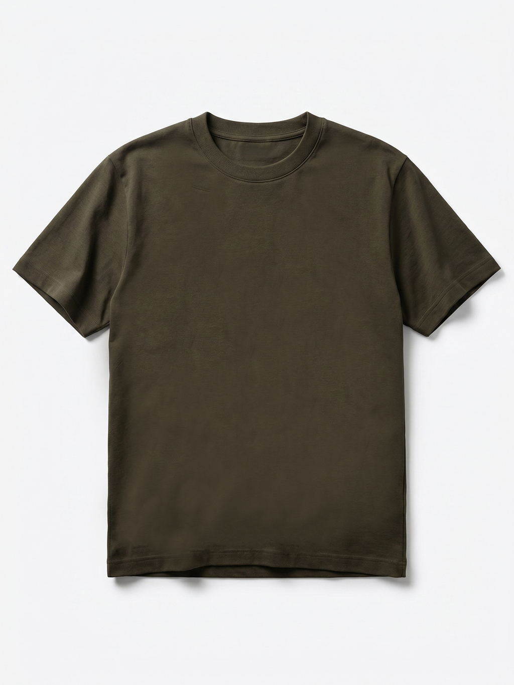 Men's Brown 100% Organic Cotton Regular Fit Tshirt