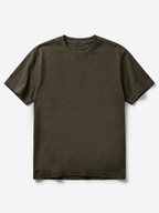 Men's Brown 100% Organic Cotton Regular Fit Tshirt