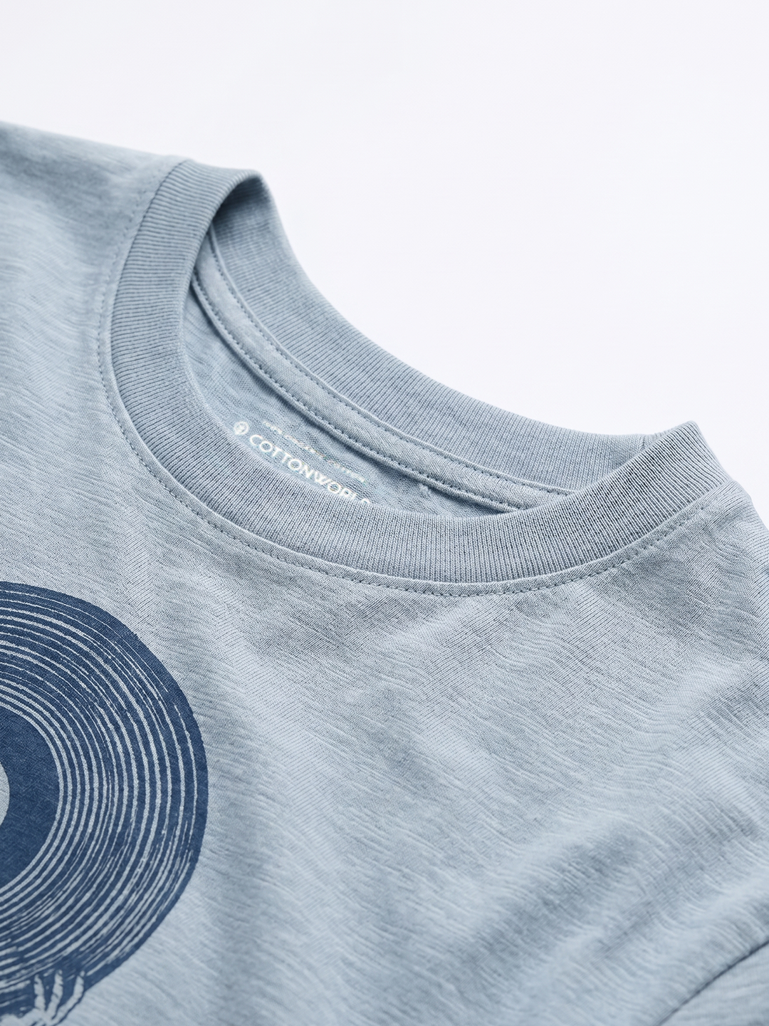 Men's Blue 1 100% Organic Cotton Regular Fit Tshirt