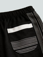 Men's Black 100% Cotton Regular Fit Pant