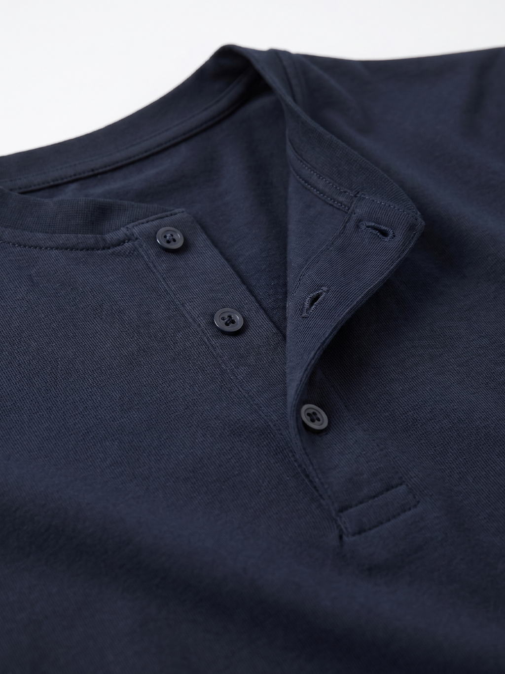 Men's Navy Cotton Elastane Slim Fit Tshirt