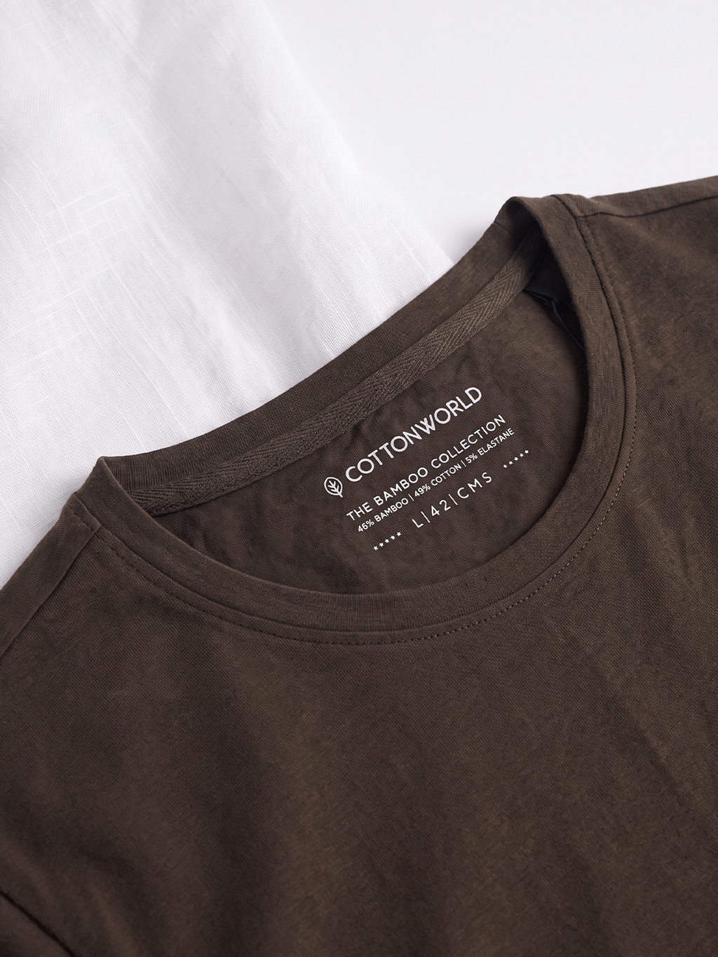 Men's Bamboo Regular Fit Tshirt Brown